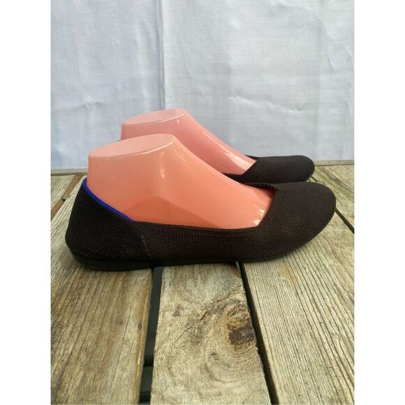 Rothy’s The Point Wm’s Size 8.5 Black Knit Flats  Recycled Material Slip-On Shoe - Picture 4 of 9